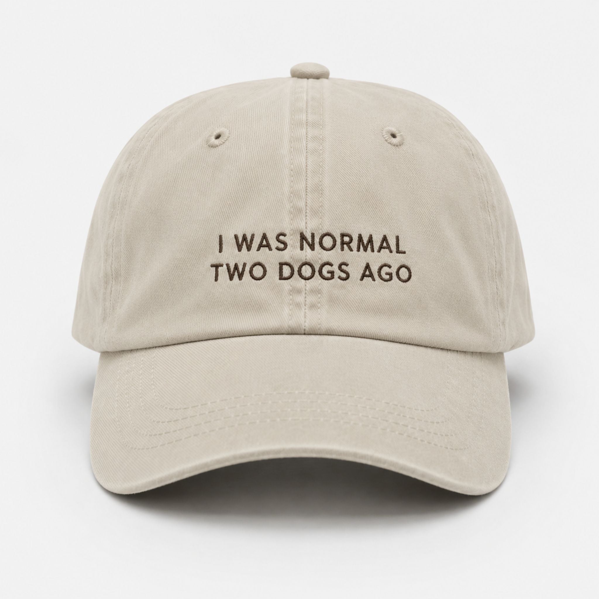 beige-denim-cap-i-was-normal-two-dogs-ago-front.jpg