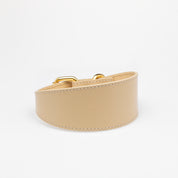 Beige Dog Collar Wide