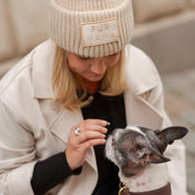 Beige Wool Beanie -  Fur Mama