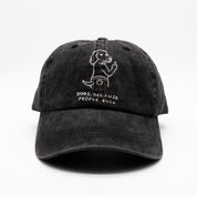 Black Denim Cap - Logo "Dogs. Because People Suck"