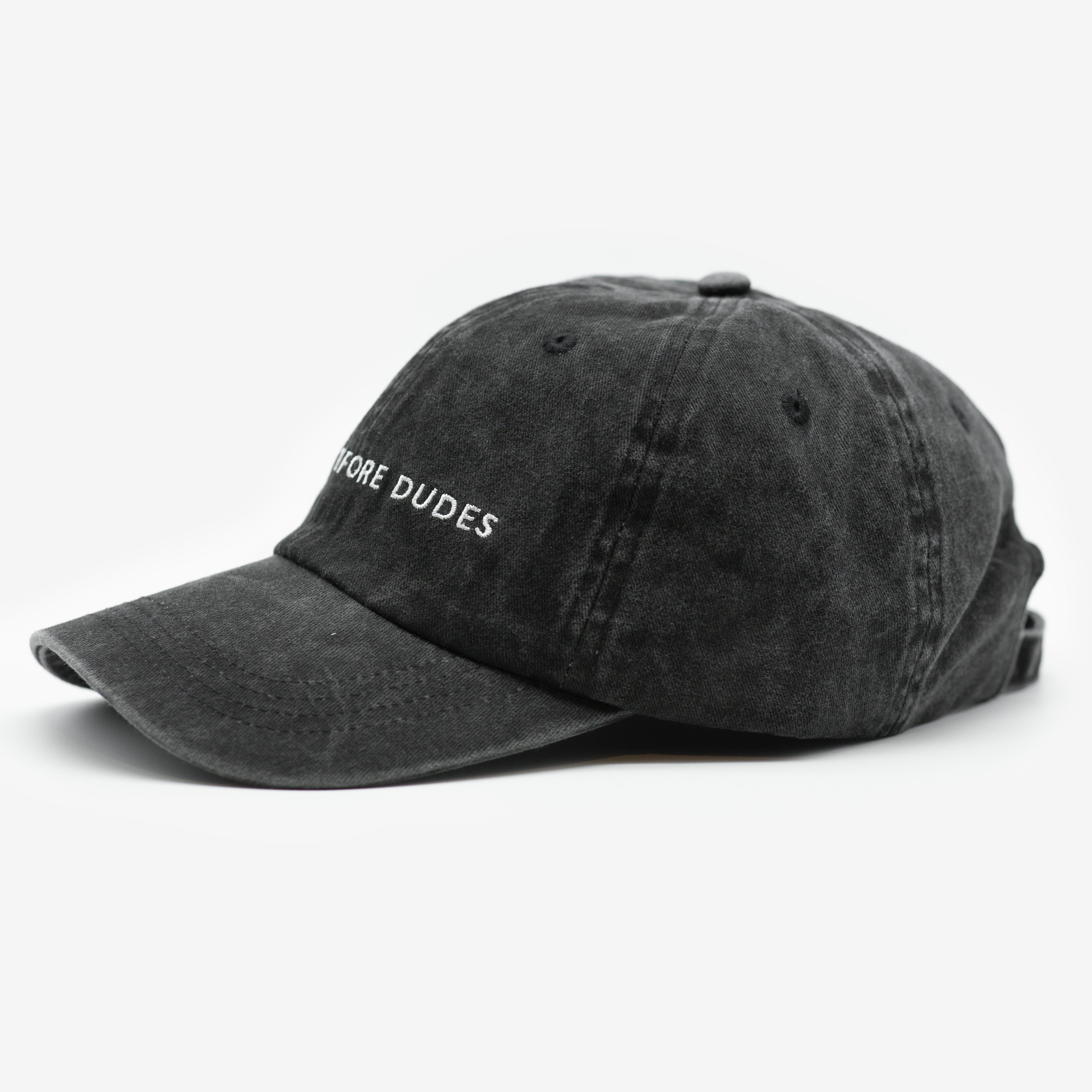 Black Denim Cap - Dogs Before Dudes