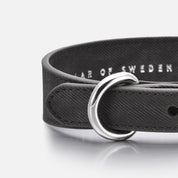 Black Denim Dog Collar Thin