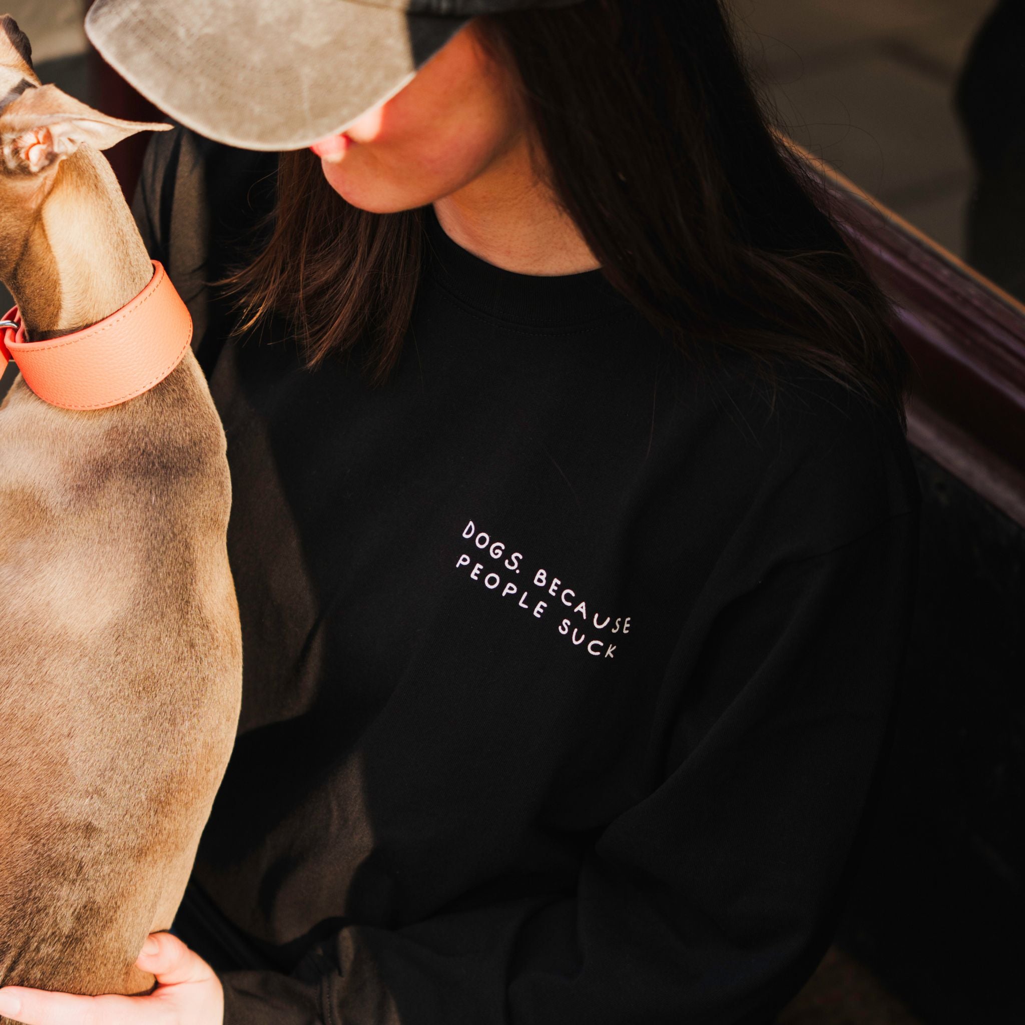 Black Long Sleeve - Dogs. Because People Suck