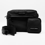 Black Water Repellent Dog Walking Bag - Crossbody