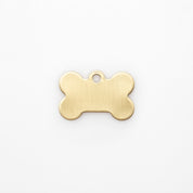 Engraved Dog Tag - Brass Bone