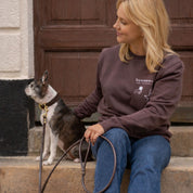 Brown Sweatshirt - Dogs & Wine Make Everything Fine