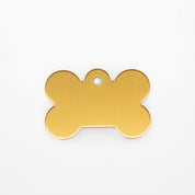 Engraved Dog Tag - Gold Bone