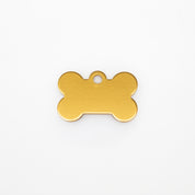 Engraved Dog Tag - Gold Bone