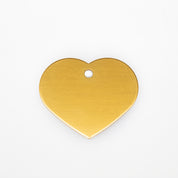 Engraved Dog Tag - Gold Heart