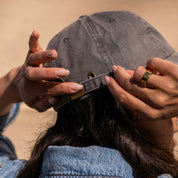 Grey Denim Cap - Dogs & Wine Make Everything Fine