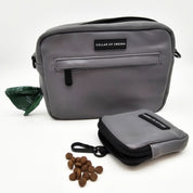 Reflective Silver Dog Walking Bag - Crossbody