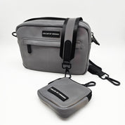 Reflective Silver Dog Walking Bag - Crossbody