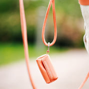 Peach Poop Bag Holder