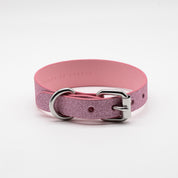 Pink Glitter Dog Collar Thin