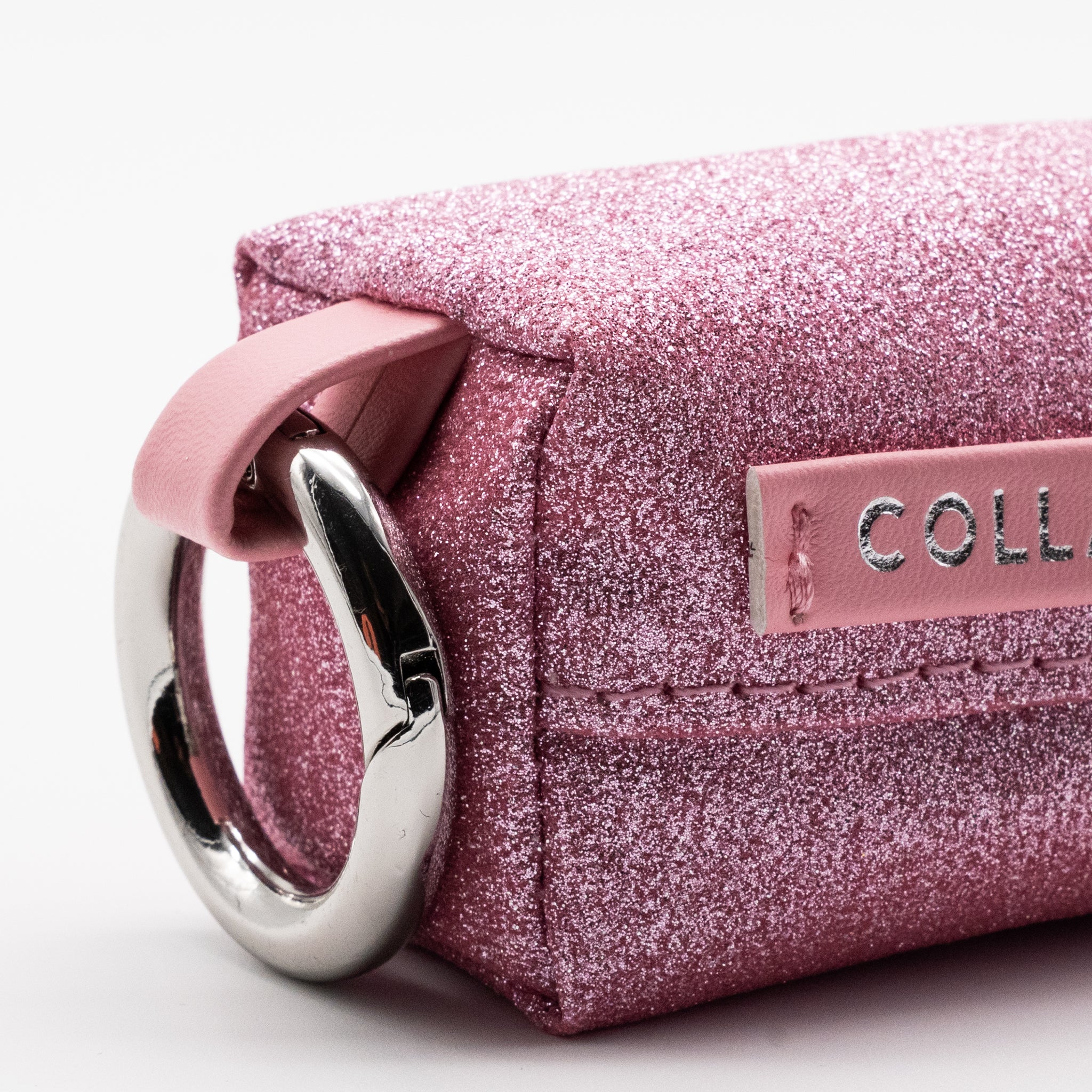 Pink Glitter Poop Bag Holder