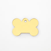 Engraved Dog Tag - Premium Gold Bone