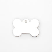 Engraved Dog Tag - Premium Silver Bone